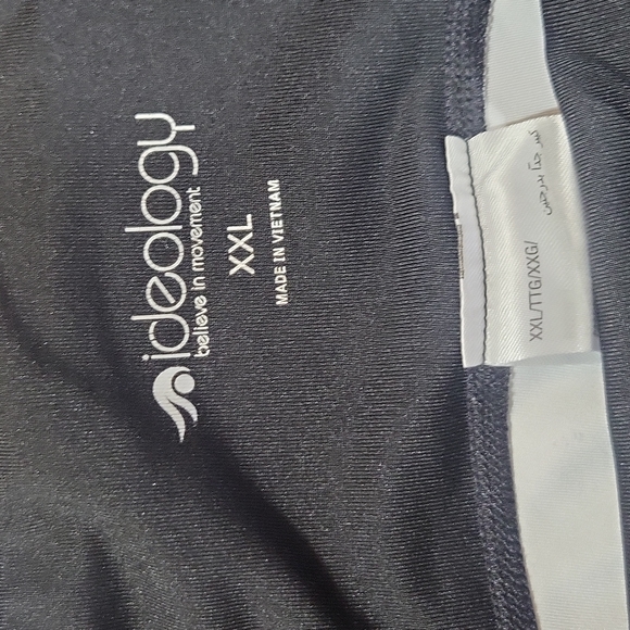 IDEOLOGY Purple Black Space Dye Cropped Leggings - Picture 3 of 14